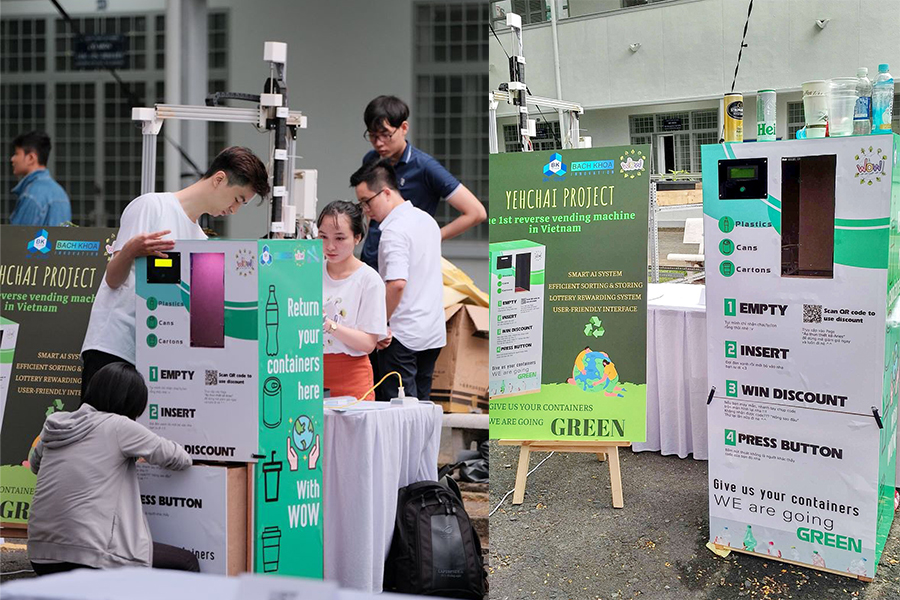 Sinh viên bách khoa chế tạo máy phân loại rác tự Động, sinh viên trường Đại học bách khoa