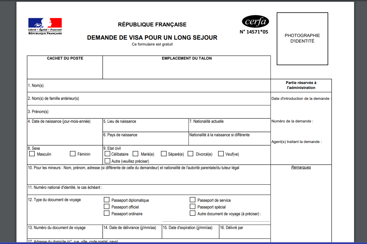 Xin visa sinh viên pháp dài hạn dành cho sinh viên, thông tin từ a